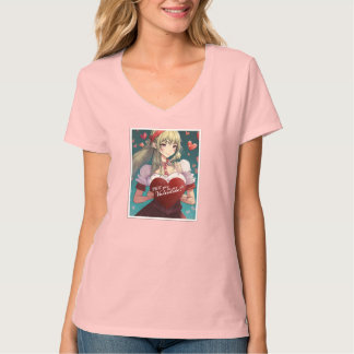 Seien Sie meine Valentine im Manga Style 33893 T-Shirt