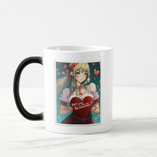 Seien Sie meine Valentine im Manga Style 33893 Verwandlungstasse