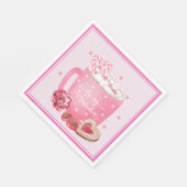 Seien Sie meine Valentine Kakao, Cookies und Süßig Serviette (Ecke)