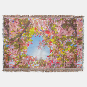 Seien Sie meine Valentine Natureblüten Herzblüte B Decke