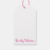 Seien Sie meine Valentine Pastel Candy Conversatio Geschenkanhänger (Rückseite)