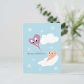 Seien Sie meine Valentine Postkarte (Stehend Vorderseite)