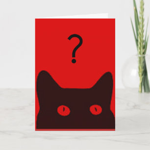 Seien Sie meine Valentine Red Cat Card für Liebe Feiertagskarte