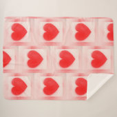 Seien Sie meine Valentine Red heart Note Notebook Sherpadecke (Vorderseite (Horizontal))