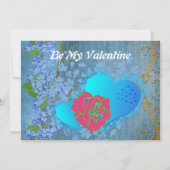 Seien Sie meine Valentine Romantische Rose, die He (Vorderseite)