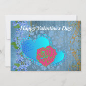 Seien Sie meine Valentine Romantische Rose, die He (Rückseite)