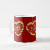 Seien Sie meine Valentine-Tasse Kaffeetasse (Vorderseite Links)