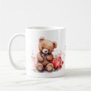 Seien Sie meine Valentine Teddy-Bären-Tasse Kaffeetasse
