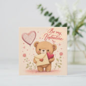 Seien Sie meine Valentineinladung (Stehend Vorderseite)