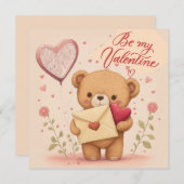 Seien Sie meine Valentineinladung Einladung (Vorne/Hinten)