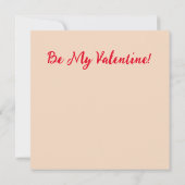 Seien Sie meine Valentineinladung Einladung (Rückseite)