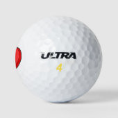 Seien Sie meine Valentinen Herzkadine Zeichnend Golfball (Logo)
