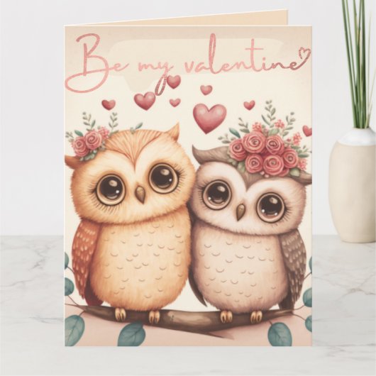 Seien Sie meine Valentinerkarte Dankeskarte (Vorderseite)