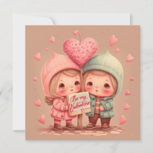 Seien Sie meine Valentinerkarte Dankeskarte