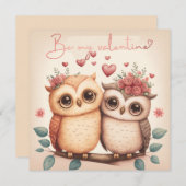 Seien Sie meine Valentinerkarte Einladung (Vorne/Hinten)