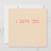 Seien Sie meine Valentinerkarte Einladung (Rückseite)