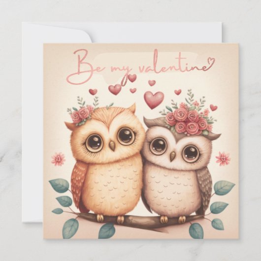 Seien Sie meine Valentinerkarte Einladung (Vorderseite)