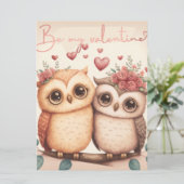 Seien Sie meine Valentinerkarte Einladung (Stehend Vorderseite)