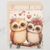 Seien Sie meine Valentinerkarte Einladung (Vorne/Hinten)