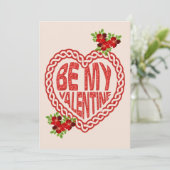 Seien Sie meine Valentinerkarte Feiertagskarte (Stehend Vorderseite)