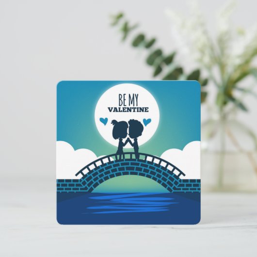 Seien Sie meine Valentinerkarte Feiertagskarte (Stehend Vorderseite)