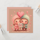 Seien Sie meine Valentinerkarte Karte (Vorderseite/Rückseite Beispiel)