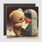 Seien Sie meine Valentinerkarte Magnetkarte (Vorne/Hinten)