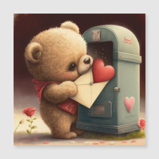 Seien Sie meine Valentinerkarte Magnetkarte (Vorderseite)