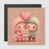 Seien Sie meine Valentinerkarte Magnetkarte (Vorne/Hinten)