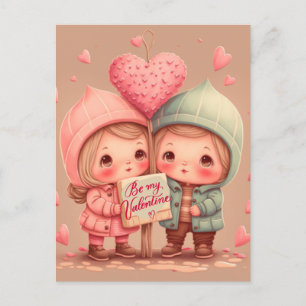 Seien Sie meine Valentinerkarte Postkarte
