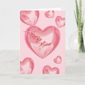 Seien Sie meine Valentines Grußkarte Karte (Vorderseite)