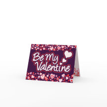 Seien Sie meine Valentinherzen rosa lila