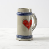Seien Sie meine Valentinin Herz Tasse oder Stein (VorderseiteRechts)