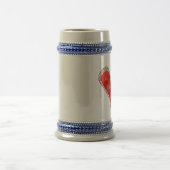 Seien Sie meine Valentinin Herz Tasse oder Stein (Mittel)