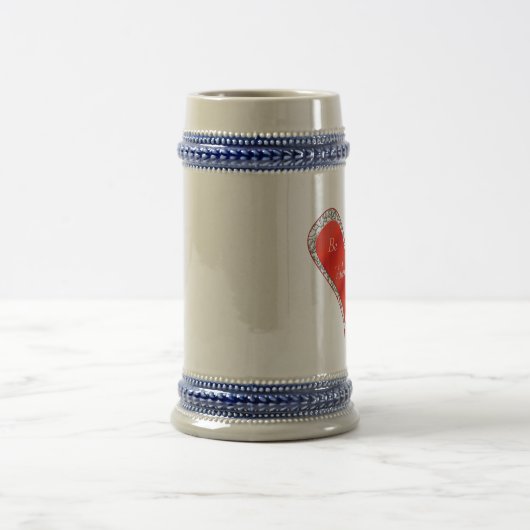 Seien Sie meine Valentinin Herz Tasse oder Stein (Mittel)