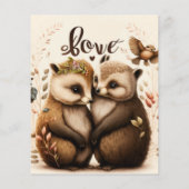 Seien Sie meine Valentinin-Igel in der Liebe (Rückseite)