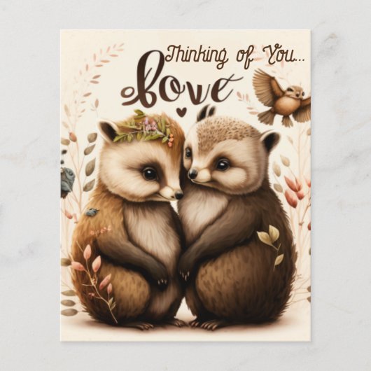 Seien Sie meine Valentinin-Igel in der Liebe (Vorderseite)