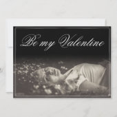 Seien Sie meine Valentinin - lügende junge Frau (Vorderseite)