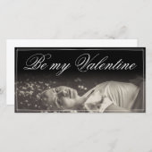 Seien Sie meine Valentinin - lügende junge Frau (Vorne/Hinten)