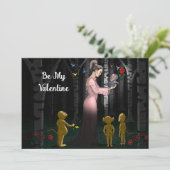 Seien Sie meine Valentinin Prinzessin Feiertagskarte (Stehend Vorderseite)