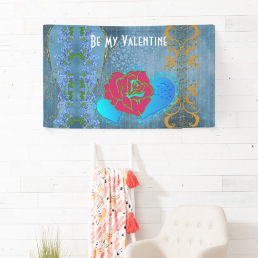 Seien Sie meine Valentinin Romantische Rose, die H Banner (Insitu)