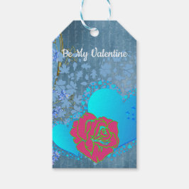 Seien Sie meine Valentinin Romantische Rose, die H Geschenkanhänger