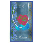 Seien Sie meine Valentinin Romantische Rose, die H Kleine Geschenktüte (Vorderseite)