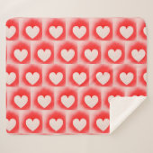 Seien Sie meine Valentinin-weiße Herznote Sherpadecke (Vorderseite (Horizontal))