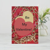 Seien Sie meine Valentinische Liebe Herzlich Willk Karte (Stehend Vorderseite)