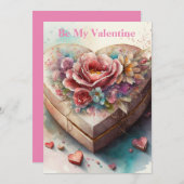 Seien Sie meine Valentinkarte Feiertagskarte (Vorne/Hinten)