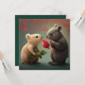 Seien Sie meine Valentinkarte Karte (Vorderseite/Rückseite Beispiel)