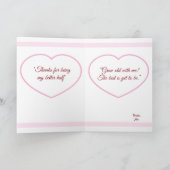 Seien Sie meine Valentinkarte Karte (Innenseite)