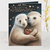 Seien Sie meine Valentinkarte Karte (Gelbe Blume)