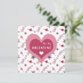 Seien Sie meine Valentinkarte Karte (Stehend Vorderseite)